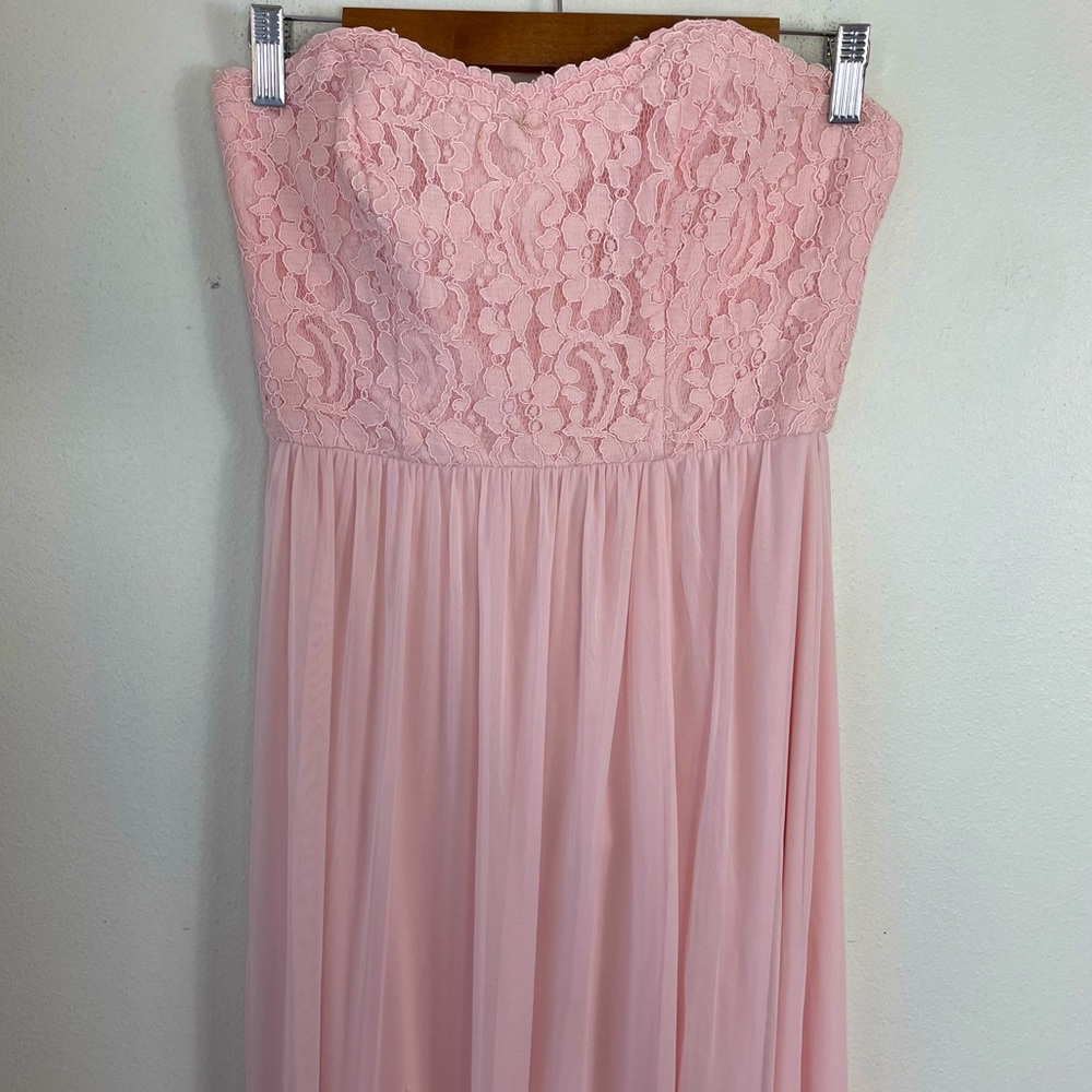 David’s Bridal Size 2 Petal Pink Bridesmaid Dress Unaltered